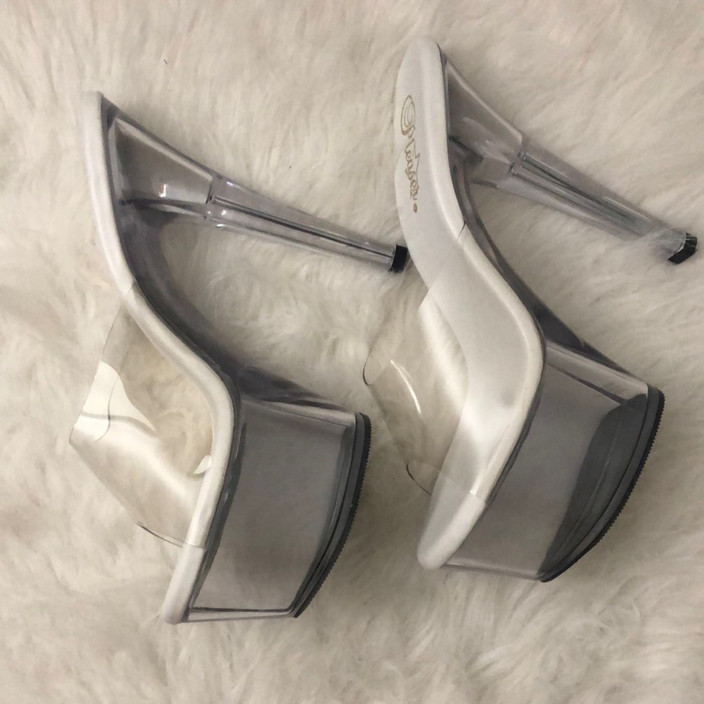 Platform Vinyl/Lucite Shoes